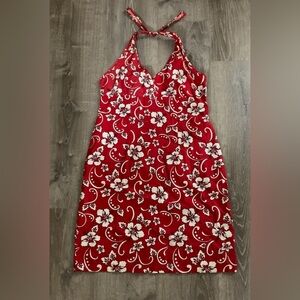 Red Flower Dress Size Large